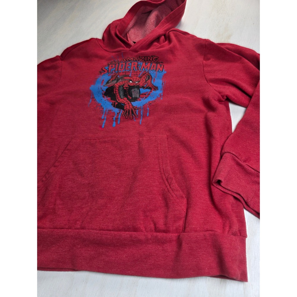 Marvel The Amazing Spider-Man Graphic Hoodie Red Youth XXL Y2K Grunge Pullover